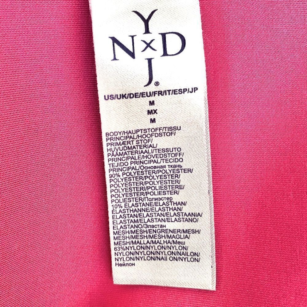 NYDJ City/Sport Athletic Tee Mesh Cutouts Hot Pink Size M - Picture 8 of 9